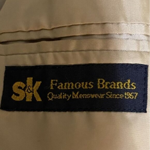 Daniel Gray Men's Blazer Jacket 42L Beige Corduroy Sport Coat SK Vintage Classic - Picture 3 of 16